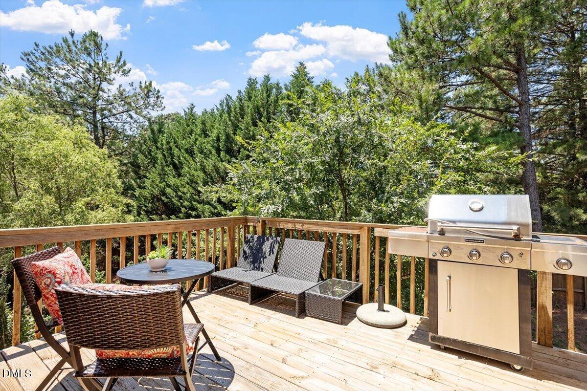 115 Hidden Fox Path Garner, NC 27529 - Photo 17 of 20 Back deck with room to grill