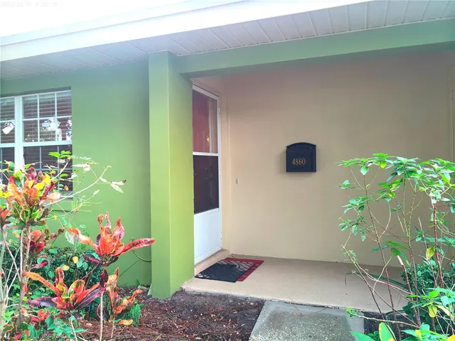 a backyard of a house