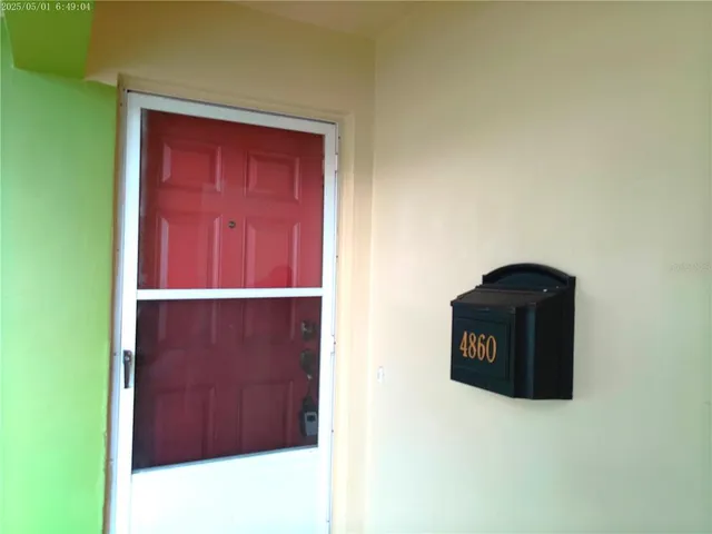 a view of front door