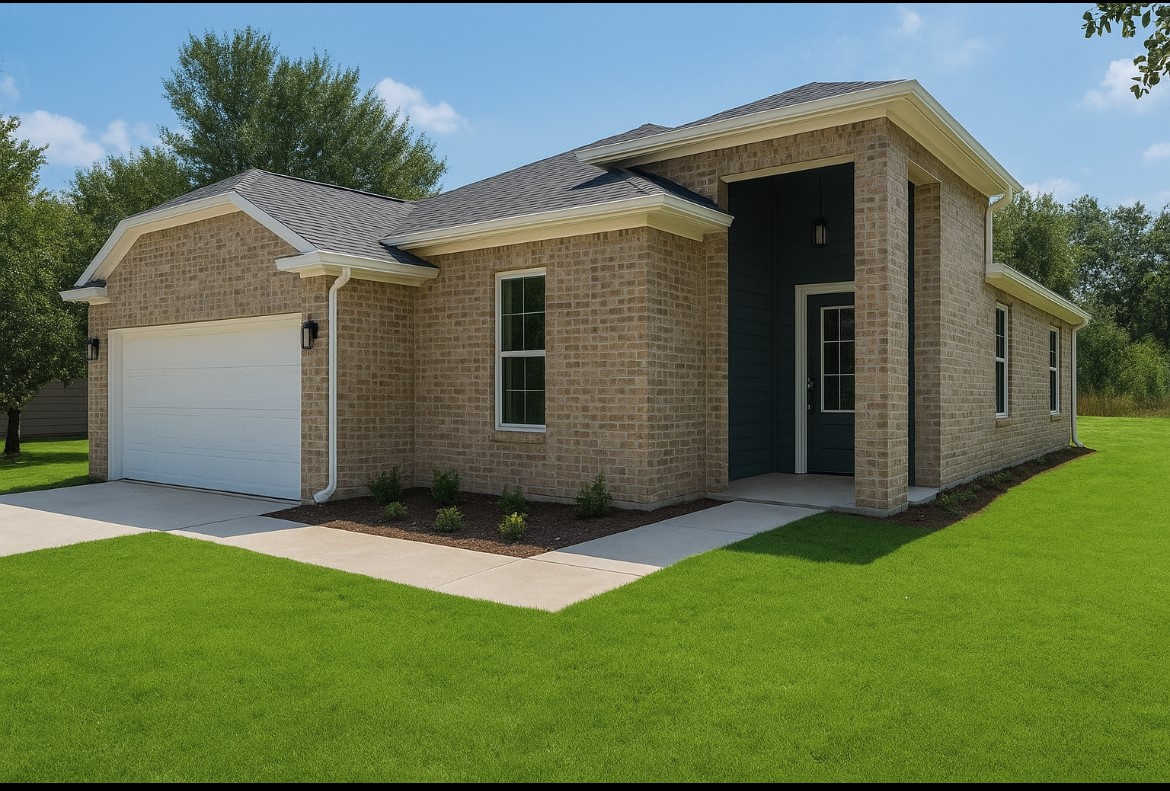 702 Azalea Street Waller, TX 77484 - Photo 45 of 45 a view of backyard with a barn and a large tree