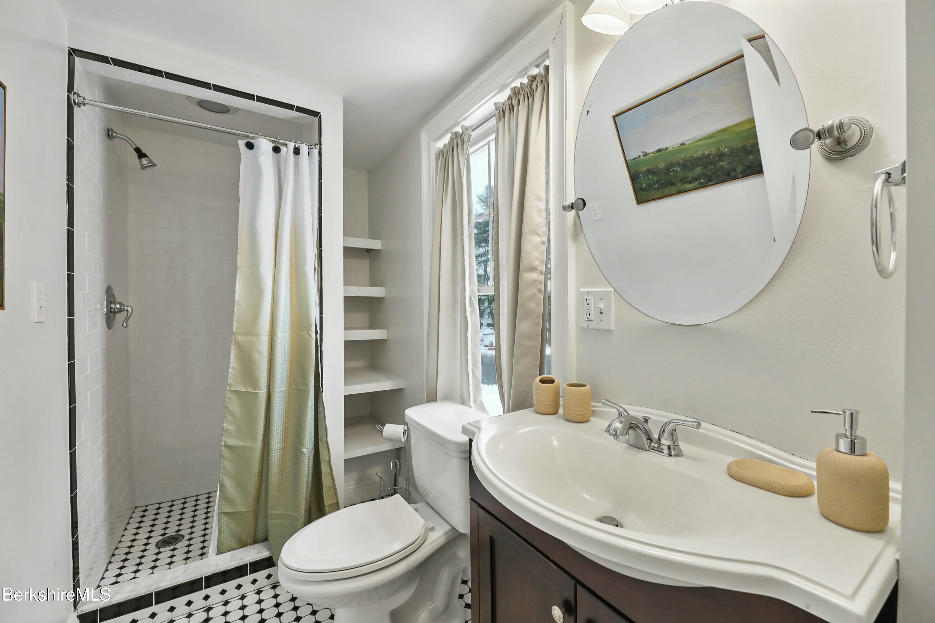 1 Devon Road Stockbridge, MA 01262 - Photo 29 of 45 a bathroom with a sink toilet and shower