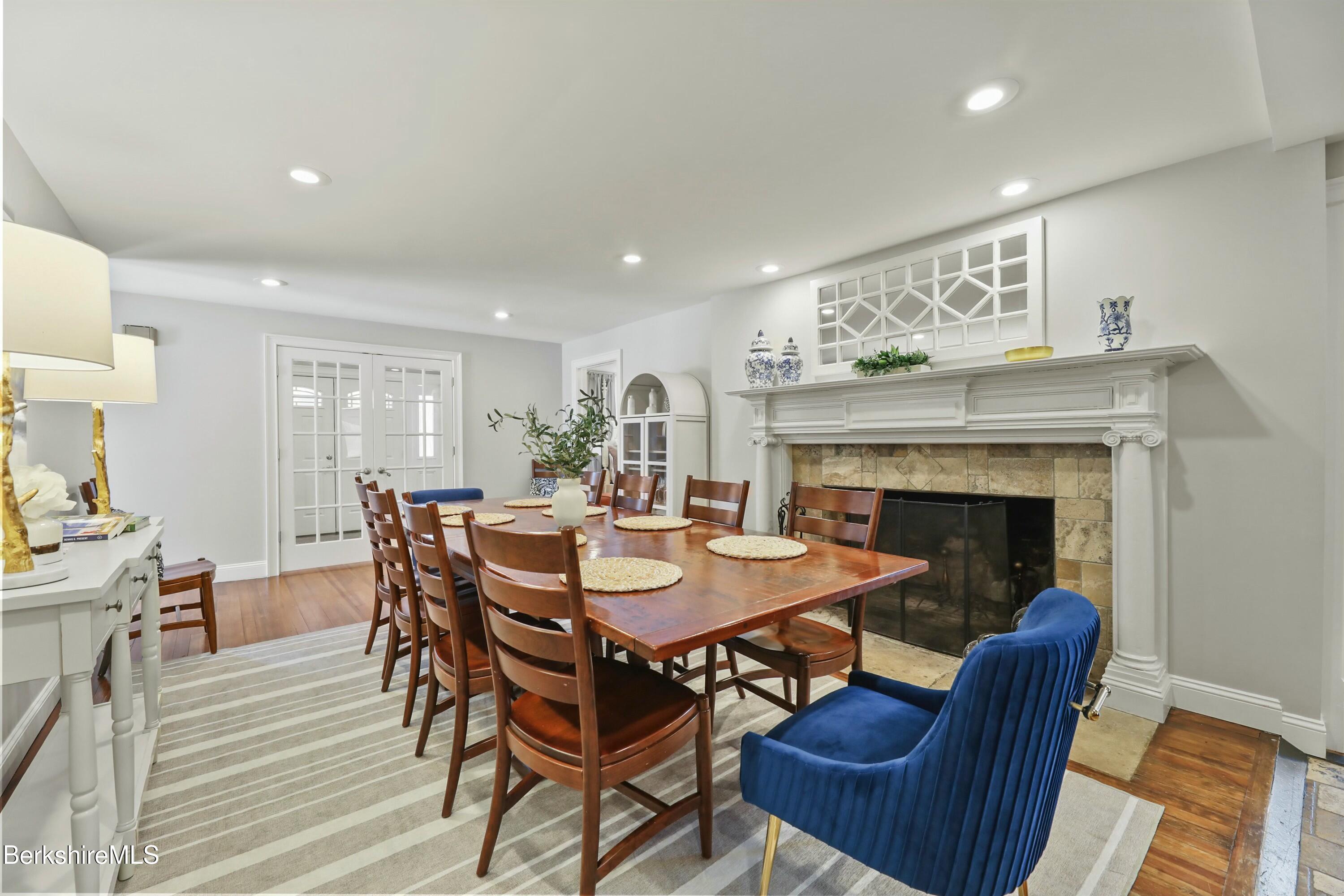 1 Devon Road Stockbridge, MA 01262 - Photo 10 of 45 a view of a a dining room with furniture window and wooden floor