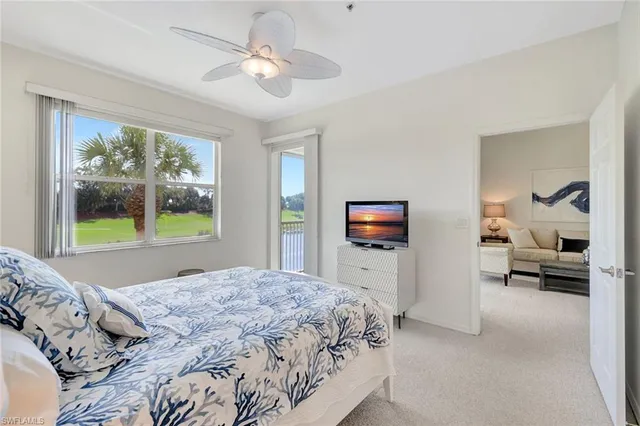 a balcony view with a seating space