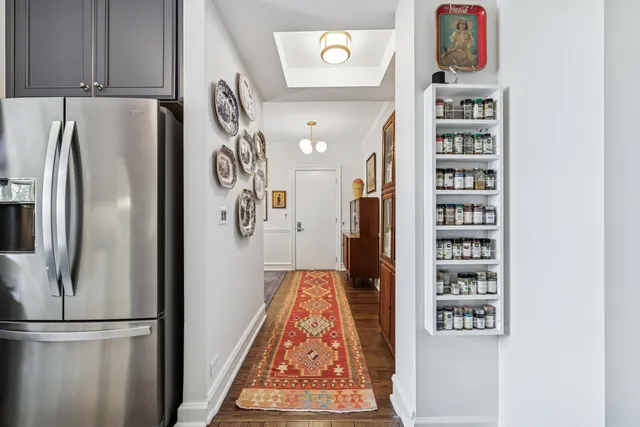 a view of a livingroom with furniture and window