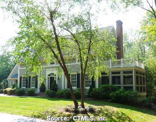 Exterior Front. Custom built Colonial on private cul-de-sac.