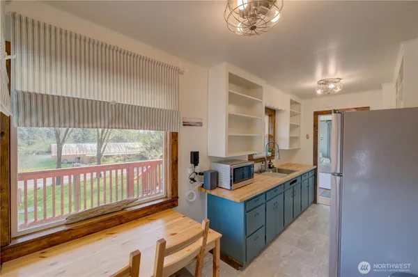a very nice looking room with a large window