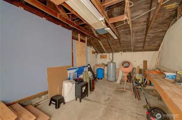 a view of storage and utility room