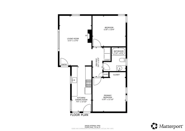 a picture of a floor plan