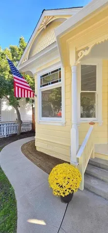 a view of an entrance to house