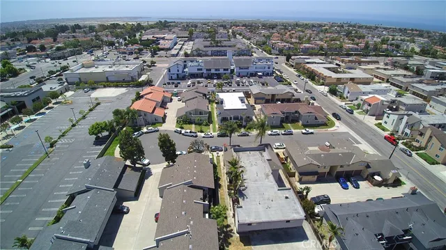 an aerial view of a city