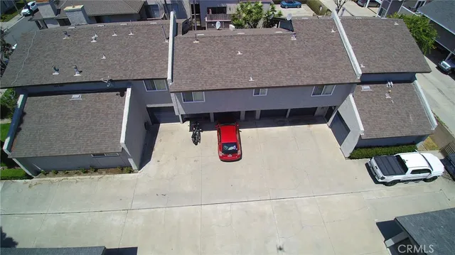 a car parked in front of a house