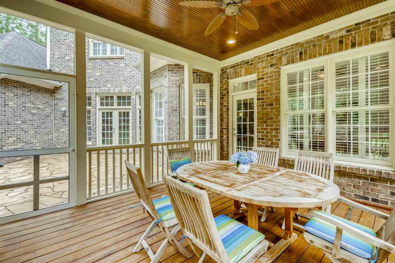 1408 Caistor Lane Raleigh, NC 27614 - Photo 10 of 18 Gorgeous screened porch overlooks NEW FLAGSTONE PATIO and PRIVATE yard. Screened Porch