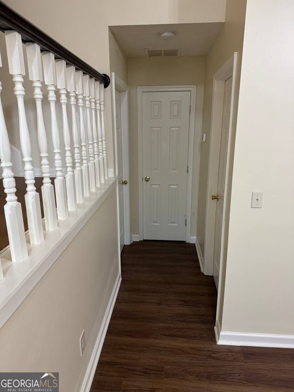 3821 Rex Mill Square Rex, GA 30273 - Photo 43 of 68 a view of a hallway with wooden floor and staircase