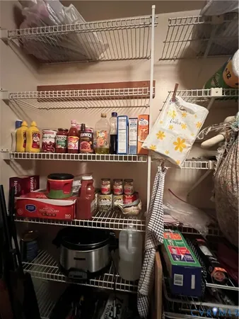 a store room with storage and utility