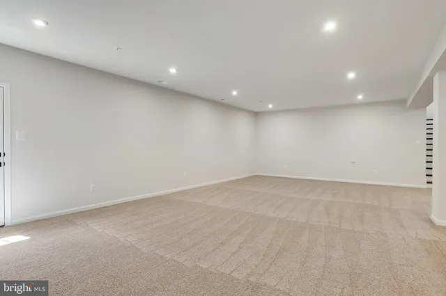 a view of backyard with green space