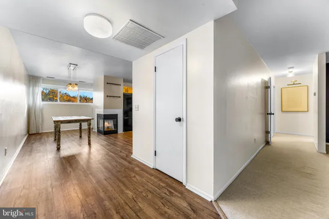 a view of livingroom with furniture and wooden floor