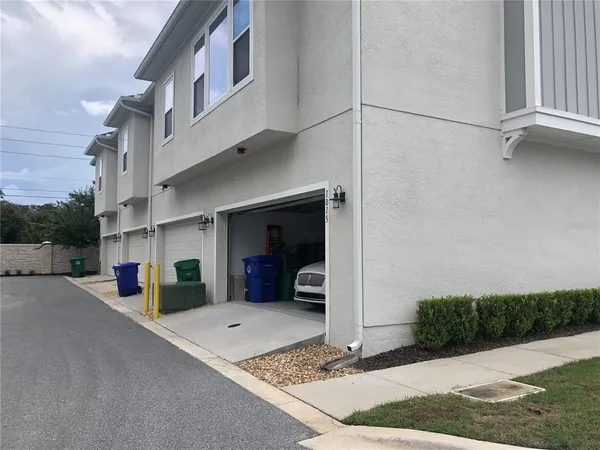 a view of a car garage