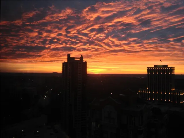 a view of outdoor space and city view
