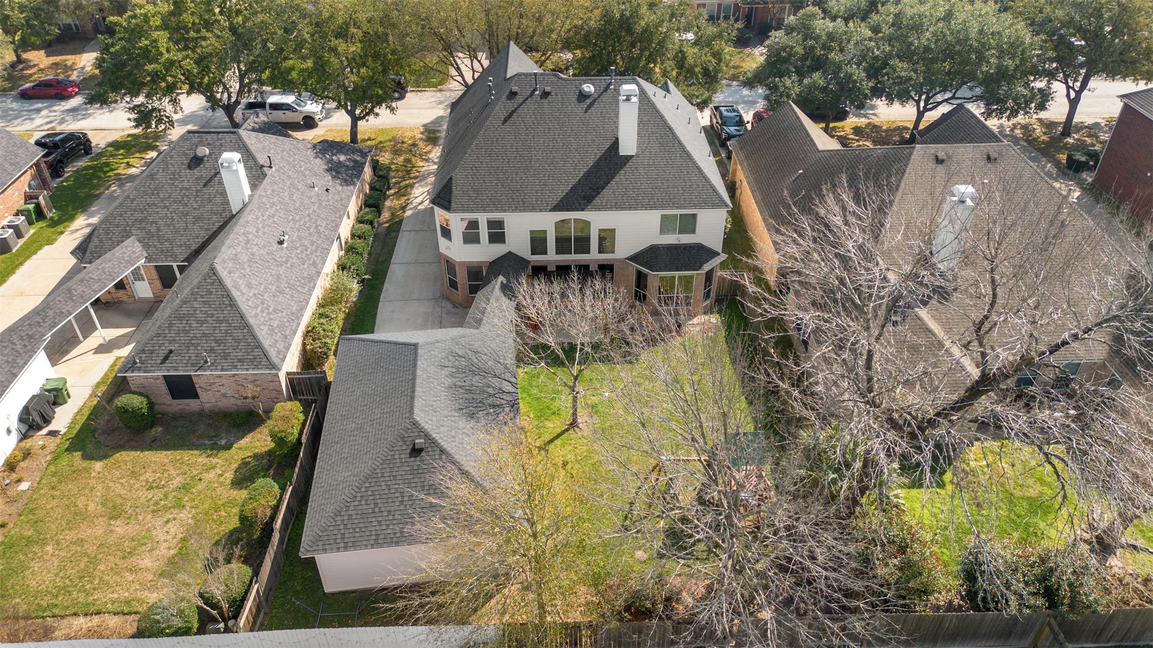 7023 Timber Edge Lane Humble, TX 77346 - Photo 34 of 37 an aerial view of residential houses with outdoor space
