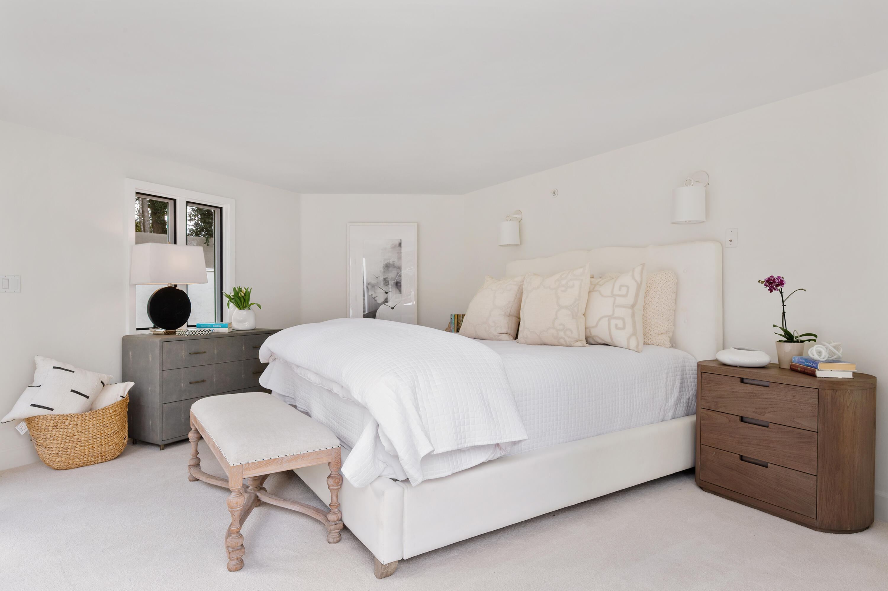 104 La Vereda Road Montecito, CA 93108 - Photo 7 of 15 a bedroom with a bed and a dresser