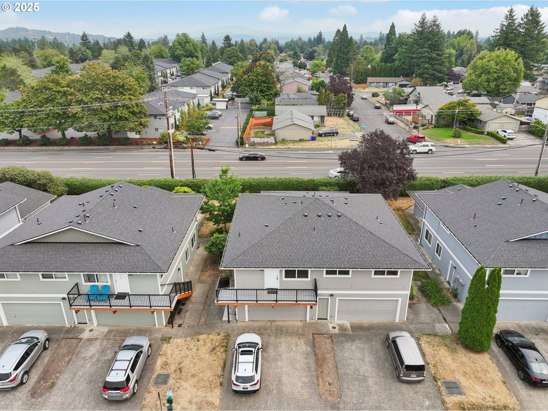 1495 Northeast Kane Drive Gresham, OR 97030 - Photo 44 of 48 an aerial view of a house with garden space and street view