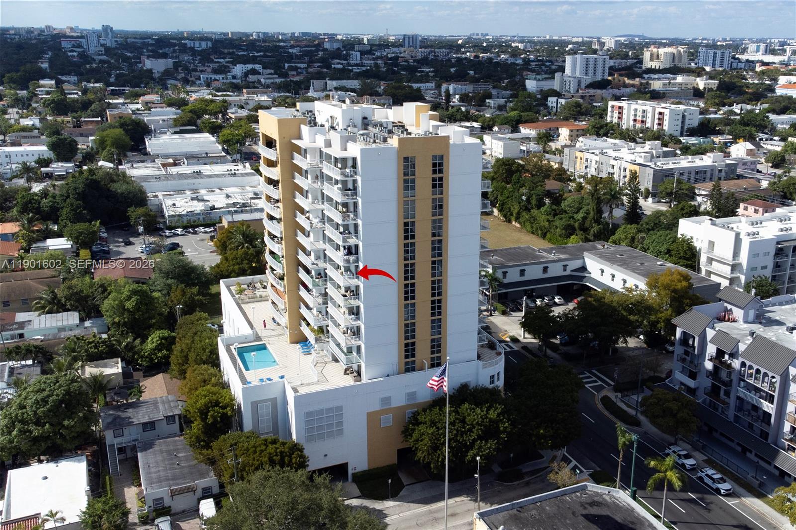 900 Southwest 8th Street, Unit 1009 Miami, FL 33130 - Photo 28 of 30 an aerial view of city