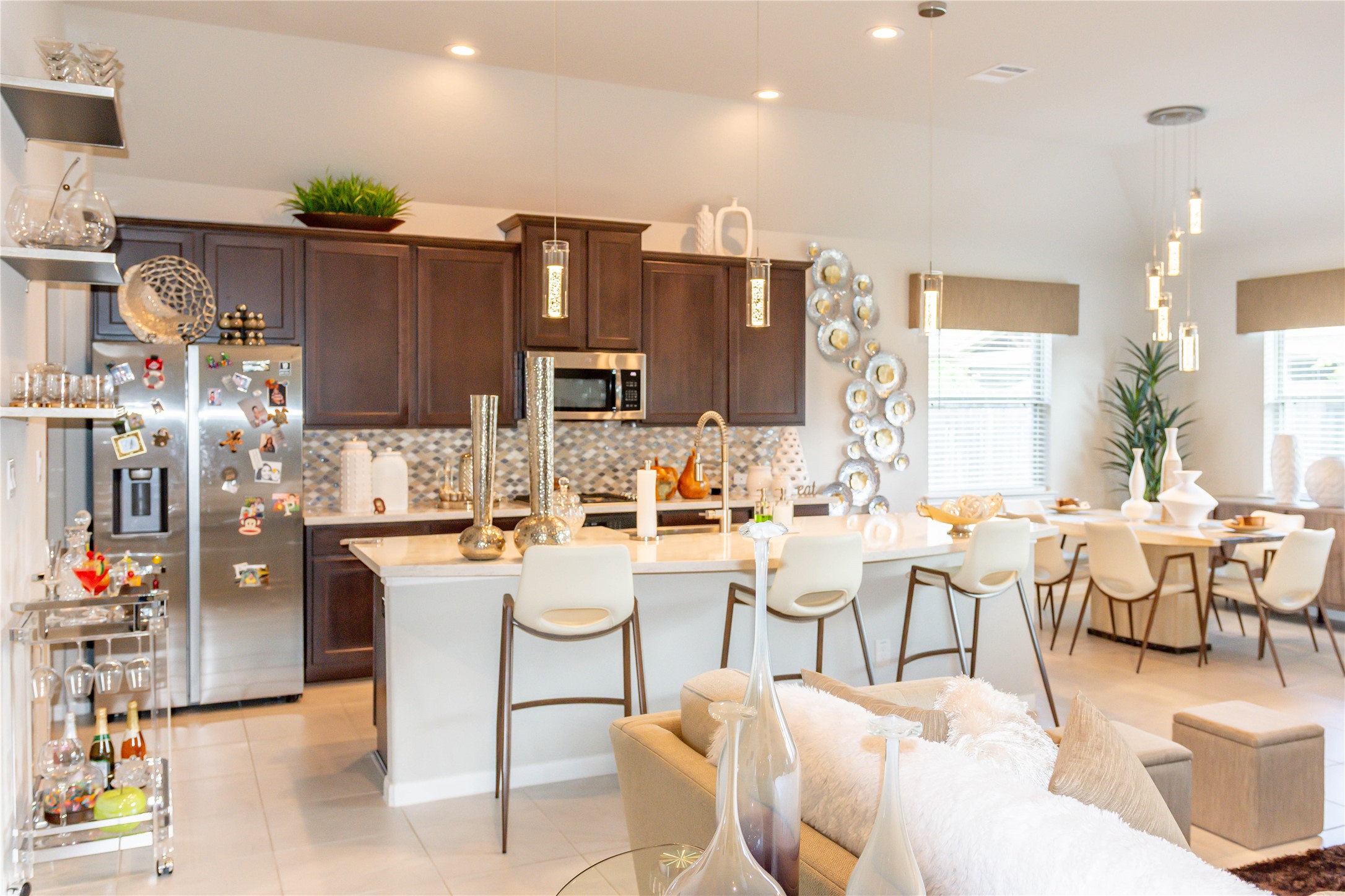 4306 Sandhill Terrace Lane Katy, TX 77493 - Photo 14 of 45 a large kitchen with a table and chairs