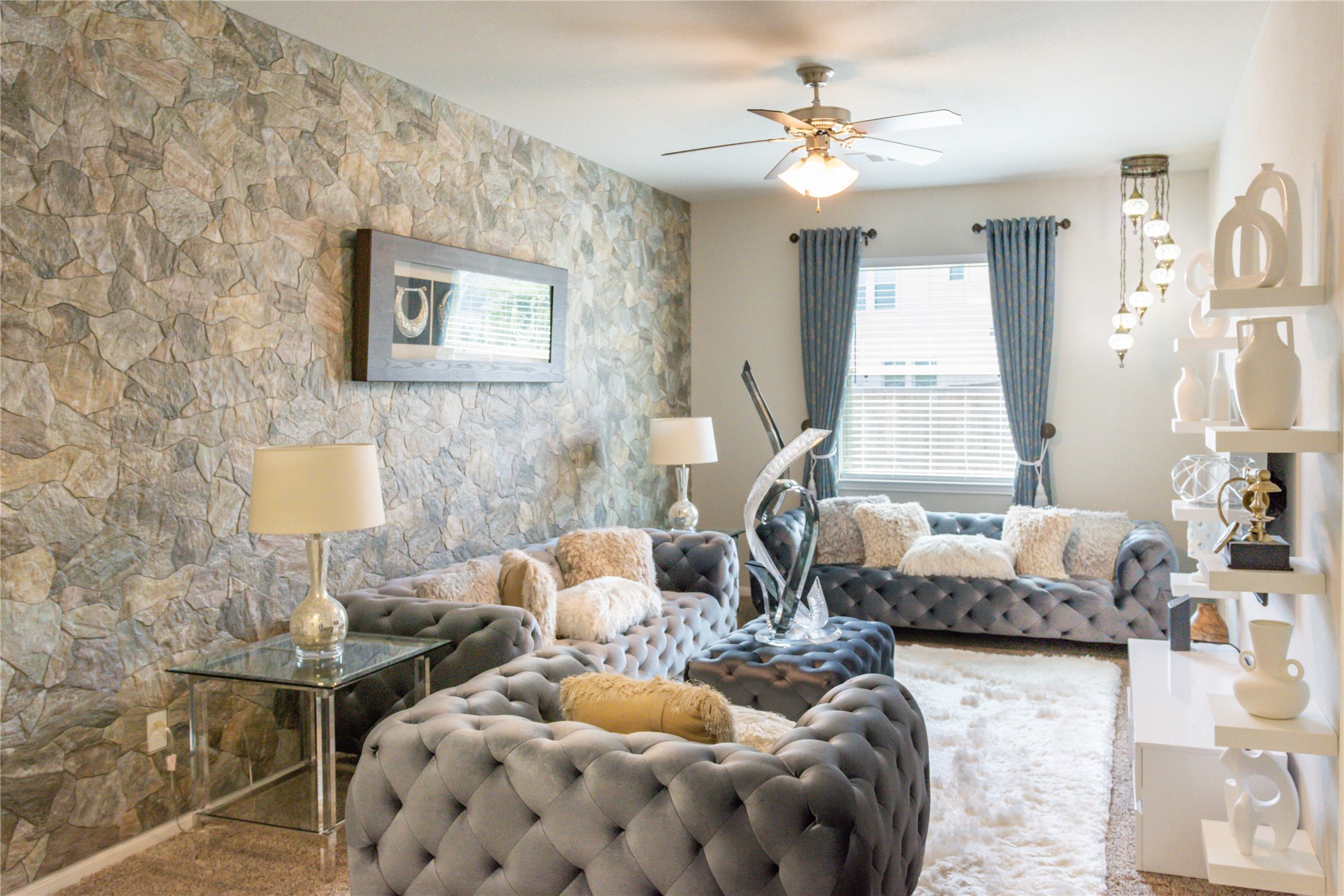 4306 Sandhill Terrace Lane Katy, TX 77493 - Photo 10 of 45 a bedroom with furniture and a large mirror