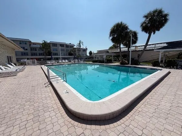 a view of swimming pool from a terrace