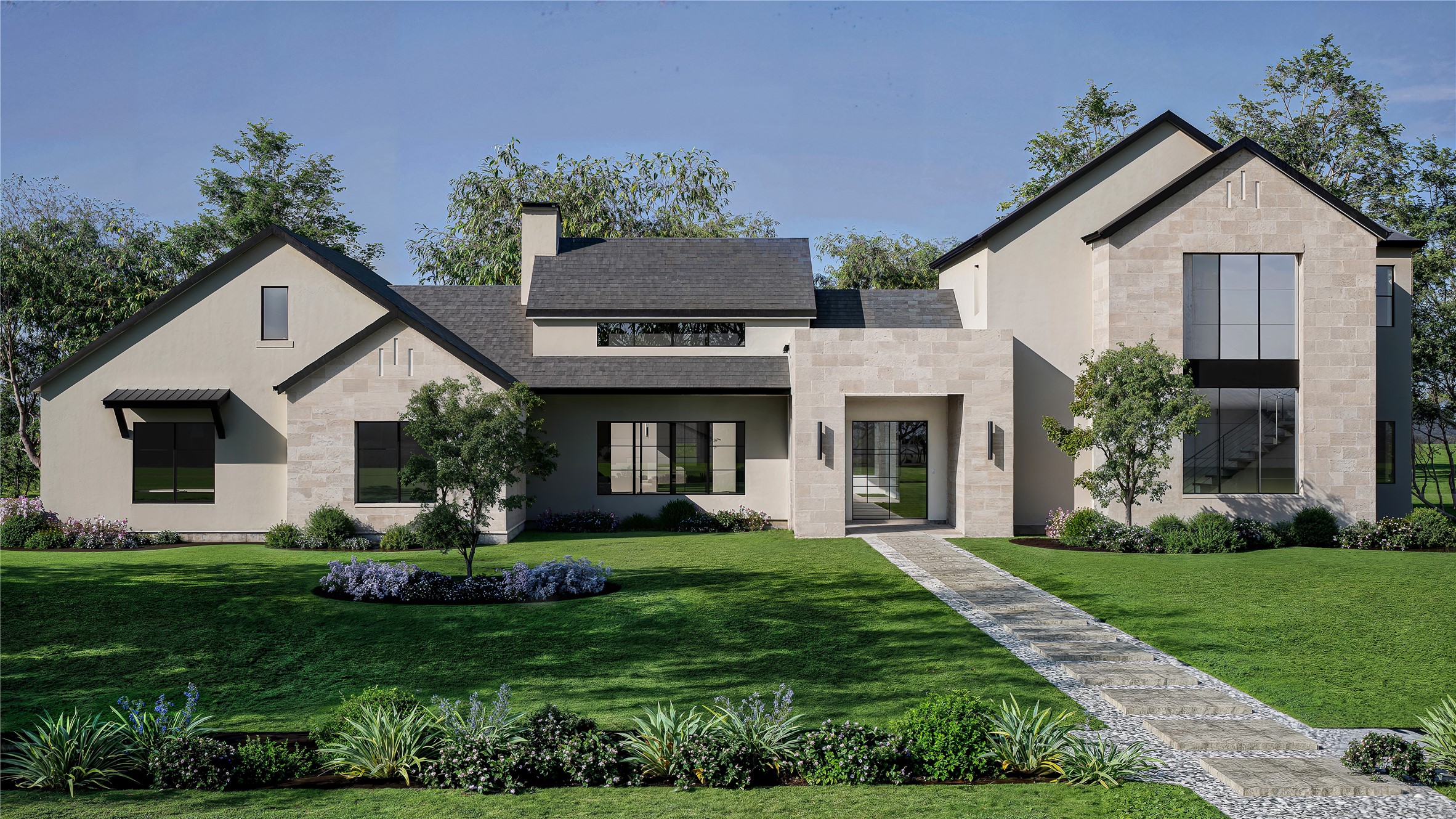 325 Copa Palm Loop Montgomery, TX 77316 - Photo 2 of 9 a front view of a house with a yard and potted plants