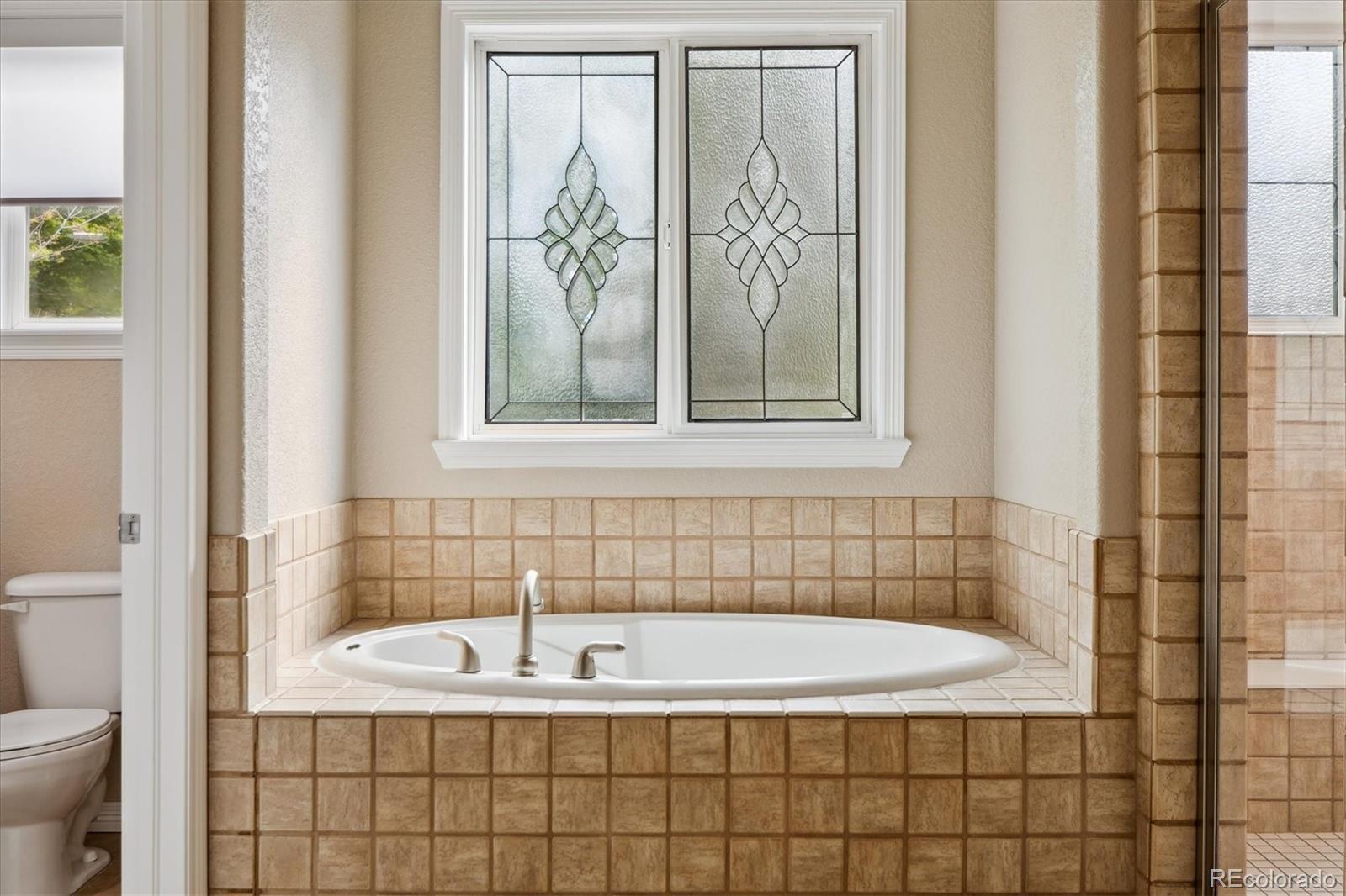 2601 Pemberly Avenue Highlands Ranch, CO 80126 - Photo 21 of 38 a bathroom with a bathtub and shower