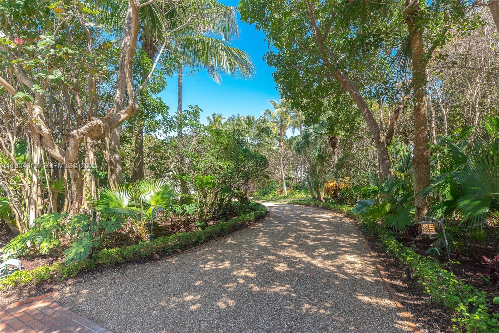 247 South Beach Road Jupiter Island, FL 33455 - Photo 12 of 71 a view of a yard with plants and a trees