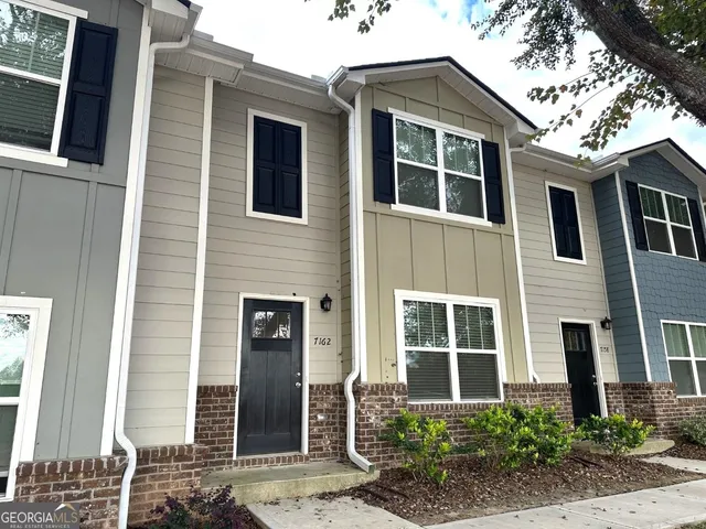 a front view of a house