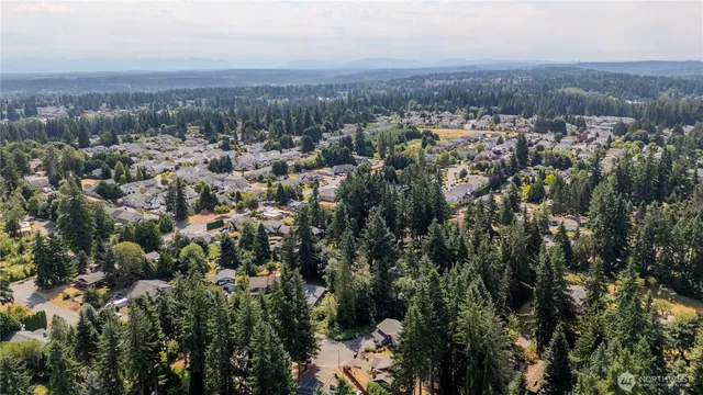 an aerial view of multiple house