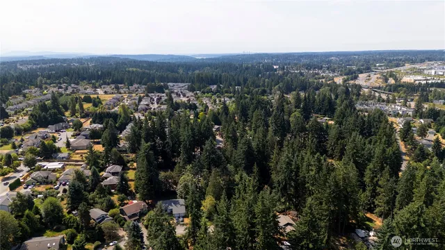 a view of city and mountain