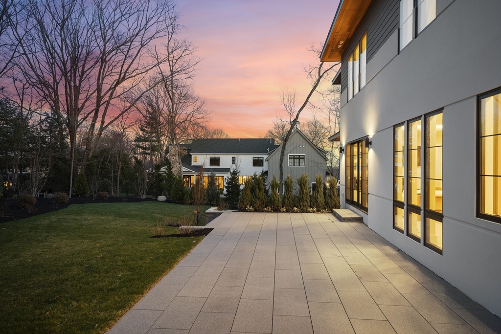 9 Bellevue Road Wellesley, MA 02481 - Photo 35 of 38 a view of a house with backyard and garden