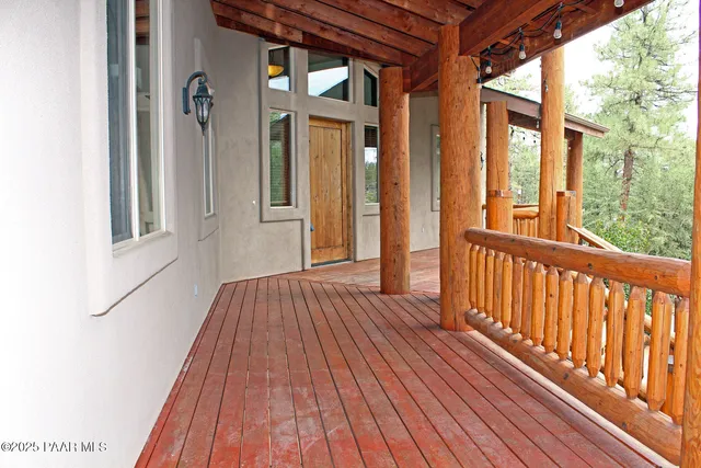 a view of a house with wooden floor