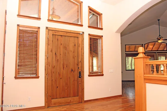 a view of front door of house