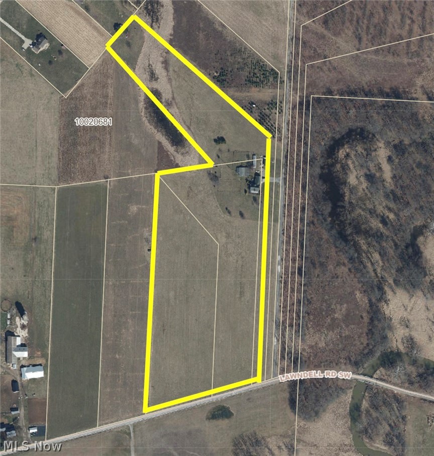 12159 Lawndell Road Southwest Beach City, OH 44608 - Photo 49 of 49 Aerial Plat Map. Indicating the boundaries and configuration of the property