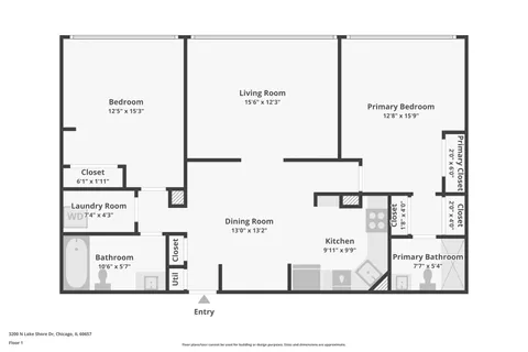 $495,000 | 3200 North Lake Shore Drive, Unit 410, Chicago, IL 60657