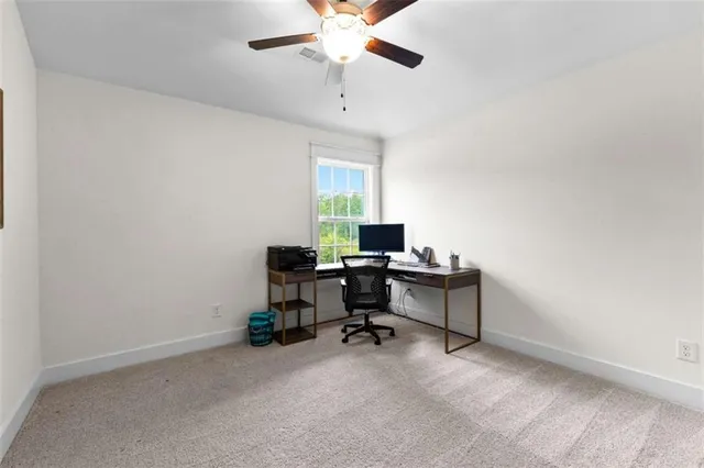 a view of a workspace with a window