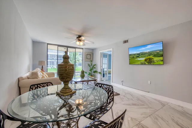 a workspace with furniture and window