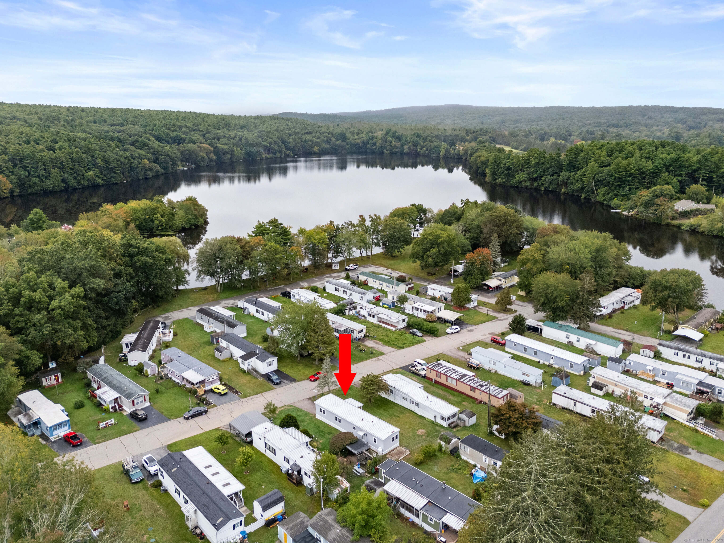 80 Sheldon Road Griswold, CT 06351 - Photo 21 of 24 an aerial view of lake residential houses with outdoor space and lake view