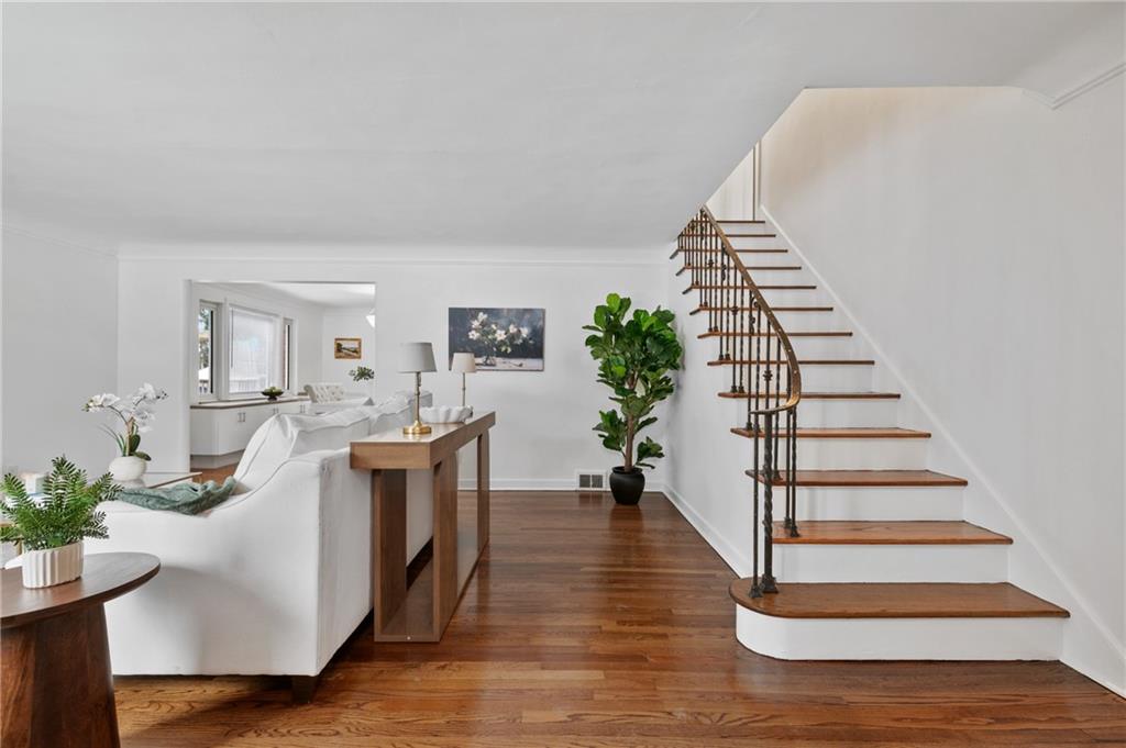 2923 Fernwald Road Pittsburgh, PA 15217 - Photo 14 of 36 a view of entryway and hall with wooden floor
