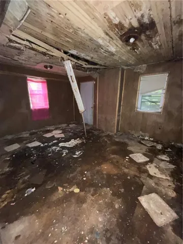 a view of a storage room