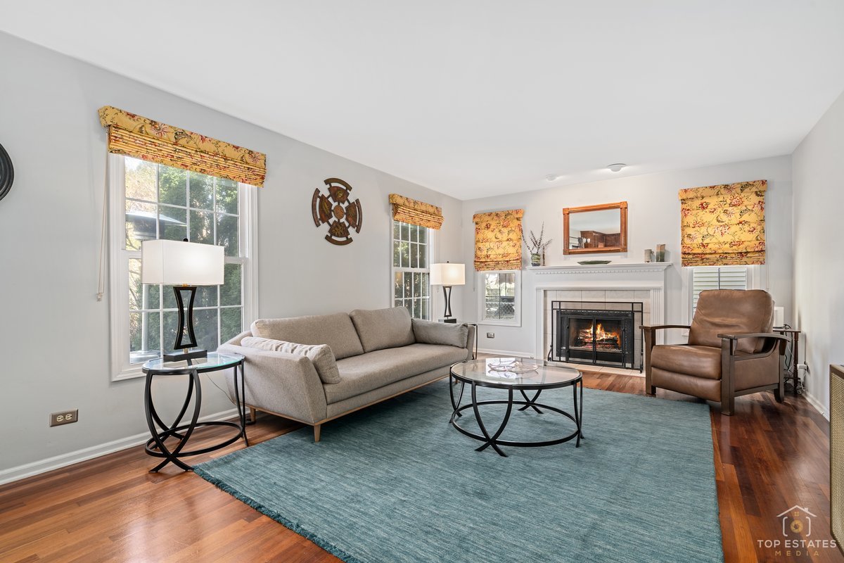 1506 Division Street St. Charles, IL 60174 - Photo 16 of 32 a living room with furniture and a fireplace
