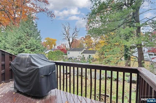a view of balcony with furniture