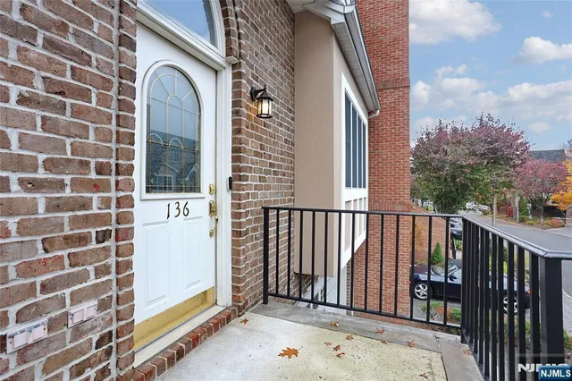 a view of a brick wall