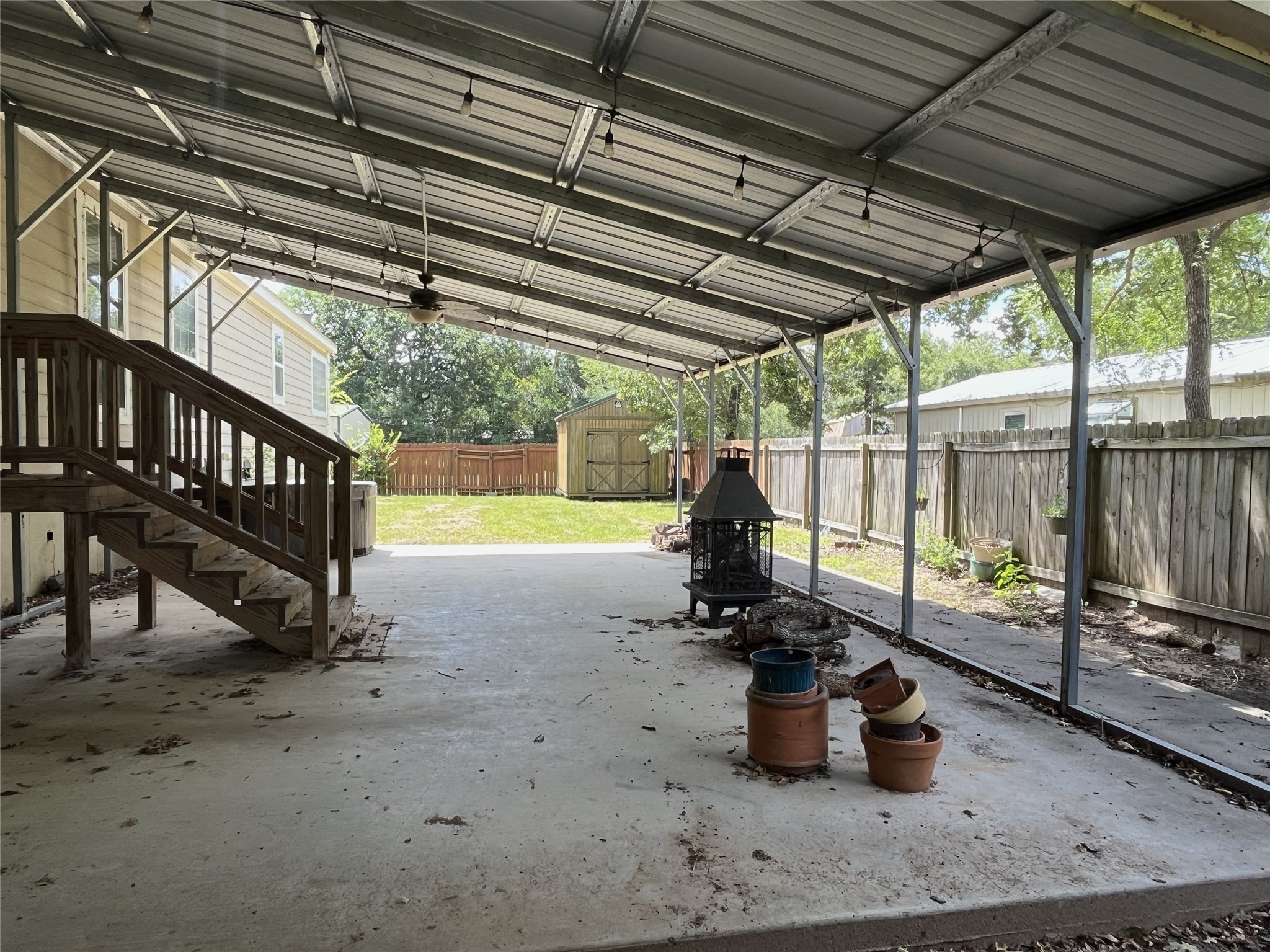 19989 Post Oak Loop Thornton, TX 76687 - Photo 13 of 38 20x32 Covered Back Porch