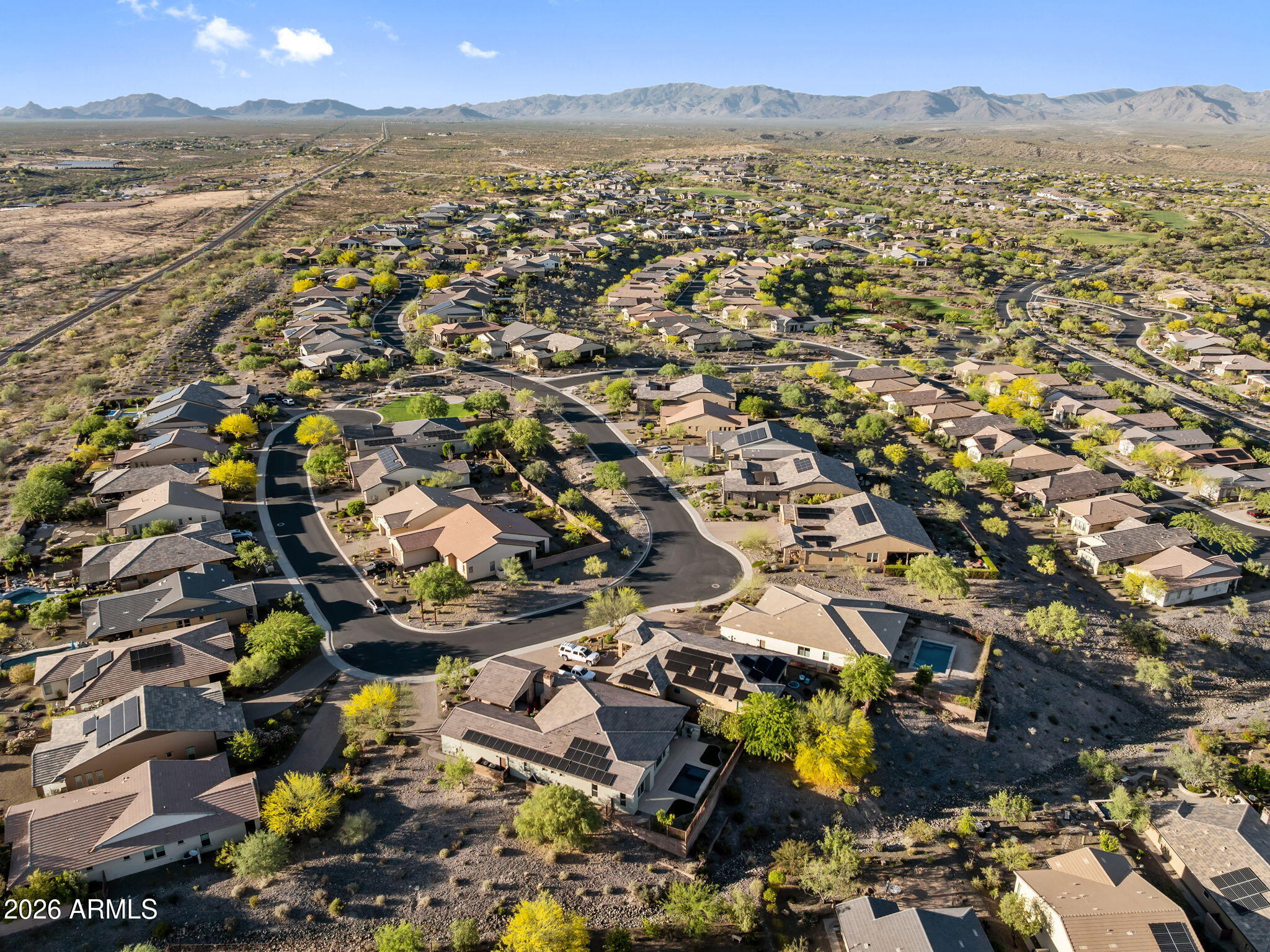 3675 Gold Ridge Road Wickenburg, AZ 85390 - Photo 54 of 58 an aerial view of residential building and city